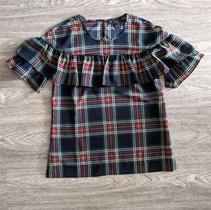 J. Crew - Short Sleeve Ruffle Blouse - Size 00